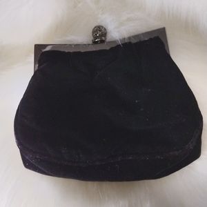 Vintage Black Velvet purse